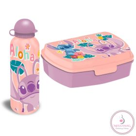   Disney Lilo és Stitch, A csillagkutya szendvicsdoboz + alumínium kulacs szett