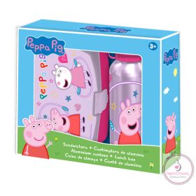   Peppa malac Jump Rope szendvicsdoboz + alumínium kulacs szett