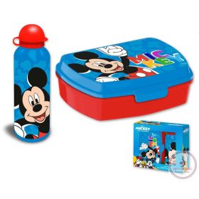 Disney Mickey Play szendvicsdoboz + alumínium kulacs szett