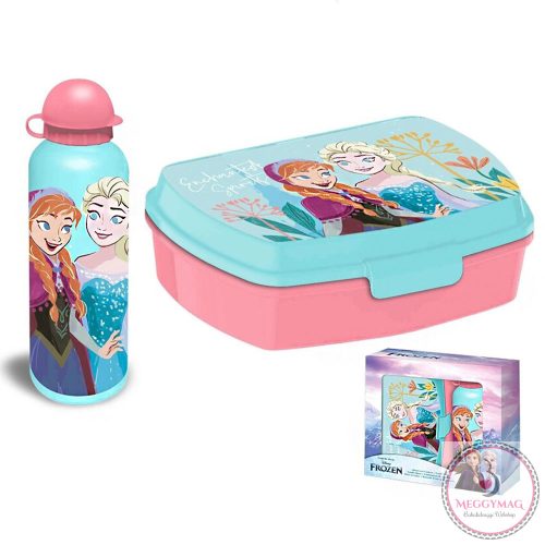 Disney Jégvarázs Enchanted szendvicsdoboz + alumínium kulacs szett