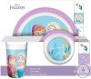 Disney Jégvarázs Enchanted étkészlet, micro műanyag szett Dobozban