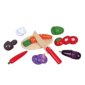 Fa játék szeletelhető zöldségek