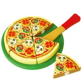 Fa játék pizza papírdobozban