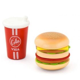 Játék hamburger és Viga cola