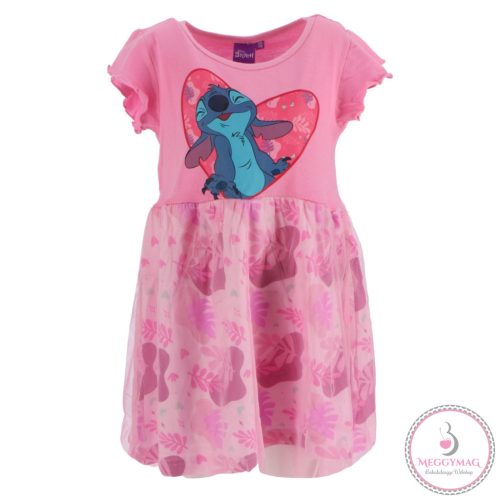 Disney Lilo és Stitch, A csillagkutya Pink Leaf gyerek nyári ruha 2 - 6 év / 92 - 116 cm