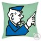 Monopoly Policeman párna, díszpárna 40x40 cm