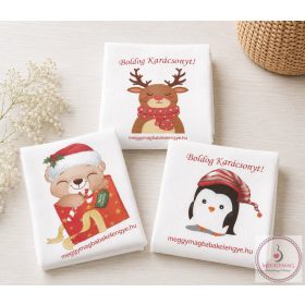 Mintás textil pelenka  - Boldog karácsonyt! 