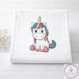 Mintás textil pelenka  - unikornis 
