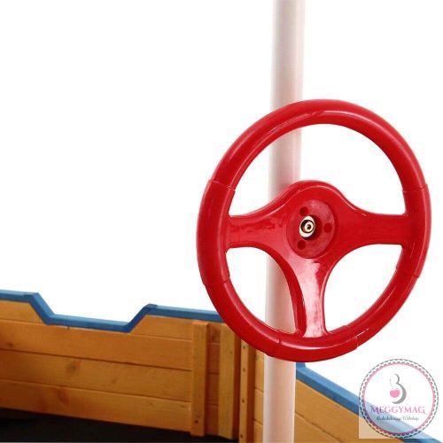 Kalózhajó formájú homokozó