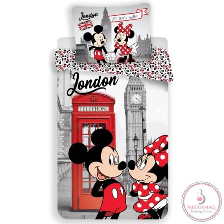 Disney Minnie London ágyneműhuzat 140×200cm, 70×90 cm