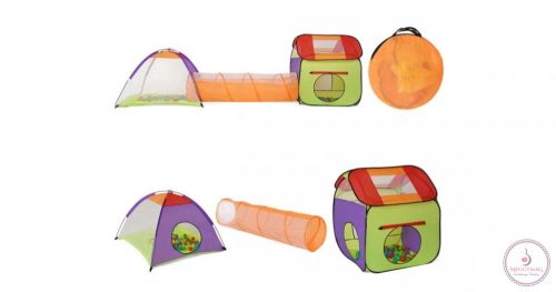 Játszósátor alagúttal