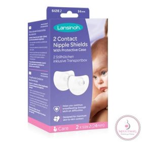   Lansinoh kontakt bimbóvédő 2 db normál méret (24 mm), védőtokkal
