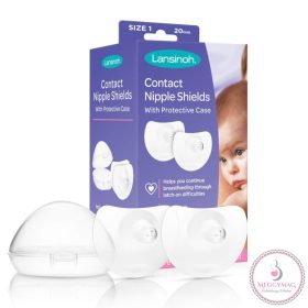   Lansinoh kontakt bimbóvédő 2 db mini méret (20 mm), védőtokkal