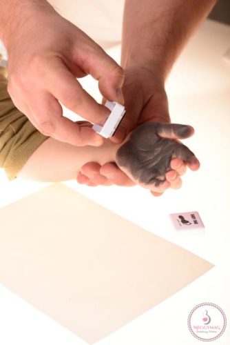 BABYDAB lenyomat készítő - lila+szürke