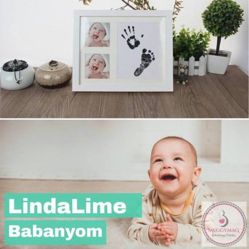 Baba kéz és lábnyomat megörökítő, Kis méret (15-ös lábméretig), Dubarry- rózsaszín