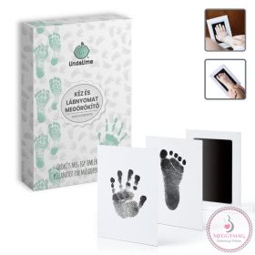   Baba kéz és lábnyomat megörökítő, Nagy méret (22-es lábméretig), Párducfekete