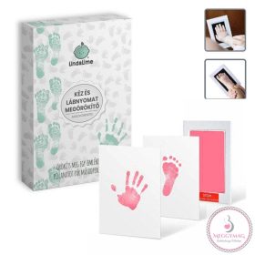   Baba kéz és lábnyomat megörökítő, Nagy méret (22-es lábméretig), Dubarry- rózsaszín