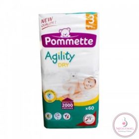   Pommette prémium francia vasalt pelenka - 3 midi (4-9 kg), 60 db