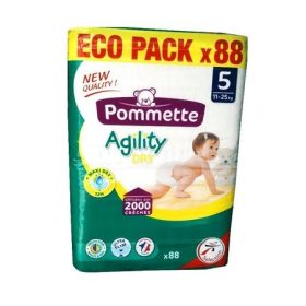  Pommette prémium francia vasalt pelenka - 5 junior (11-25 kg) ECO PACK 88 db