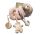 Baby bruin plüss maci spirál rózsaszín