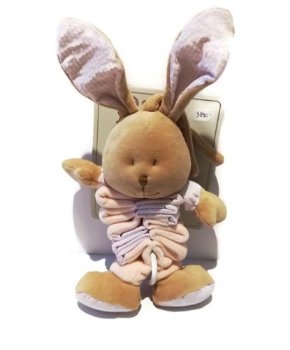 Baby bruin plüss zenélős harmonika nyuszi rózsaszín 