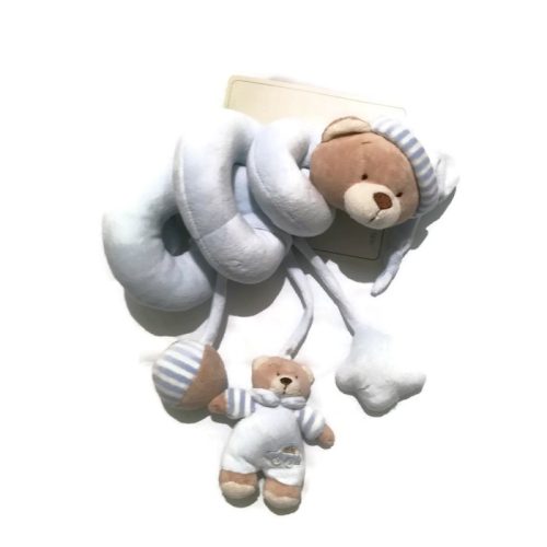 Baby bruin plüss maci spirál kék