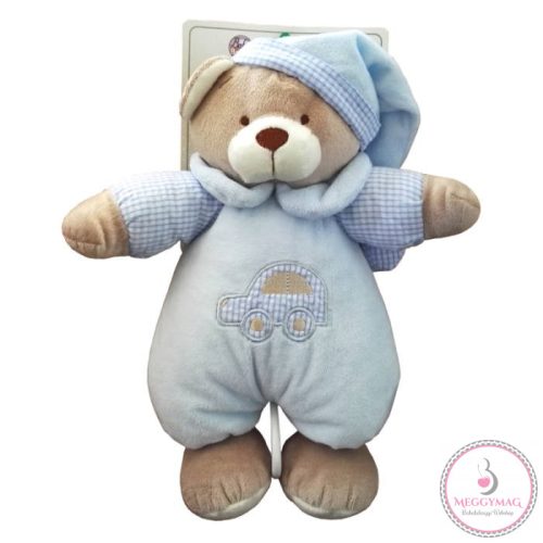 Baby bruin plüss maci - zenélő plüss maci kék