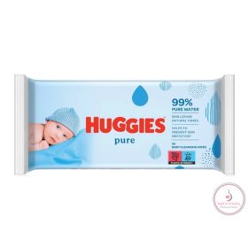 Törlőkendő, Huggies pure 99%-a víz!