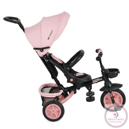 EXPLORE tricikli összecsukható kormányos PINK