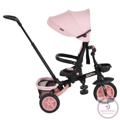 EXPLORE tricikli összecsukható kormányos PINK
