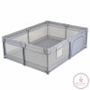 GameZone Basic járóka 150x200 lecippzározható oldal, sarokvédő egyszínű SZÜRKE