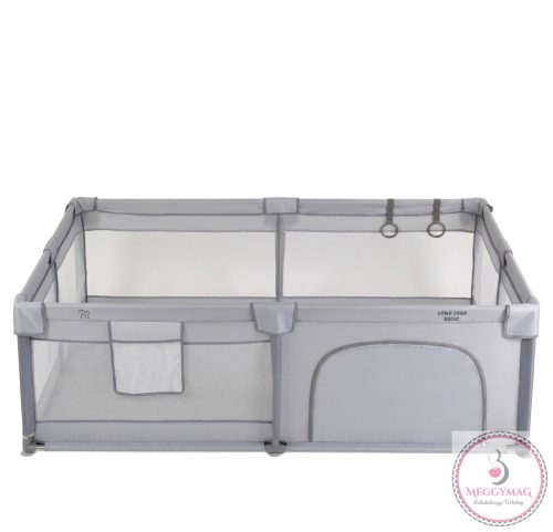 GameZone Basic járóka 150x200 lecippzározható oldal, sarokvédő egyszínű SZÜRKE