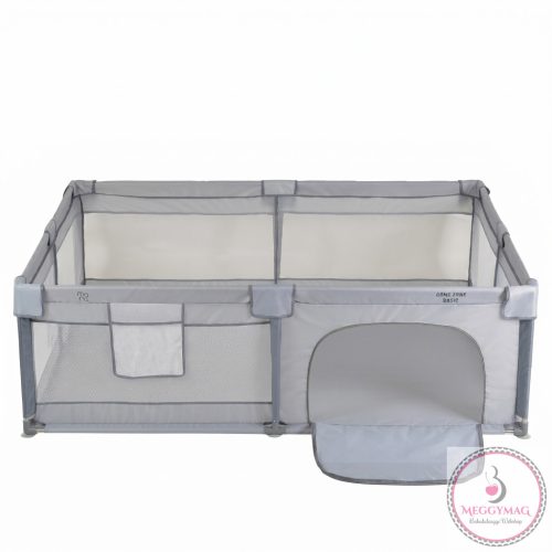 GameZone Basic járóka 150x200 lecippzározható oldal, sarokvédő egyszínű SZÜRKE
