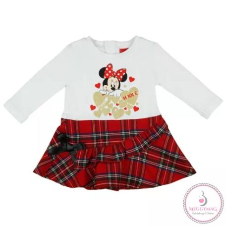 Disney Minnie karácsonyi lányka ruha 86-os