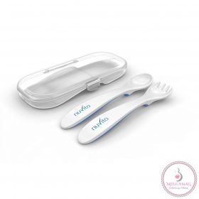 Nuvita kanál és villa szett tartóban - kék - 8477