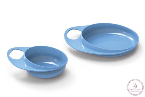 Nuvita EasyEating tál + tányér - cool blue - 8461