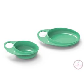 Nuvita EasyEating tál + tányér - cool green - 8461