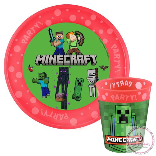 Minecraft Party micro prémium műanyag szett