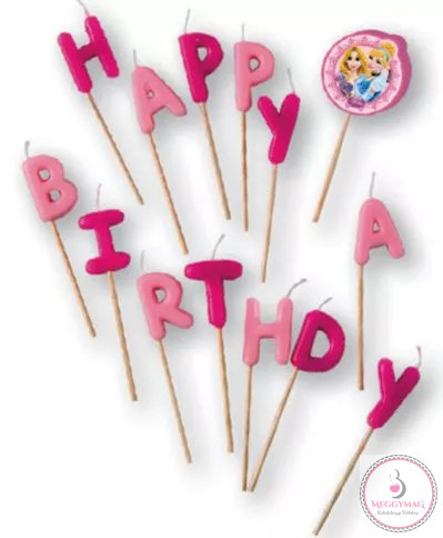 Disney Princess Live Your Story, Hercegnők Happy Birthday gyertya