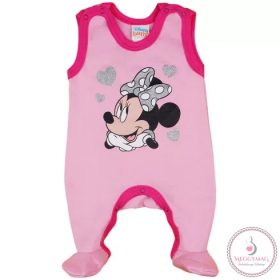   Disney Minnie szívecskés belül bolyhos ujjatlan rugdalózó, 68-as