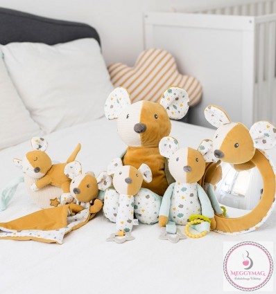 Canpol babies Sípoló plüss játék rágókával Mouse