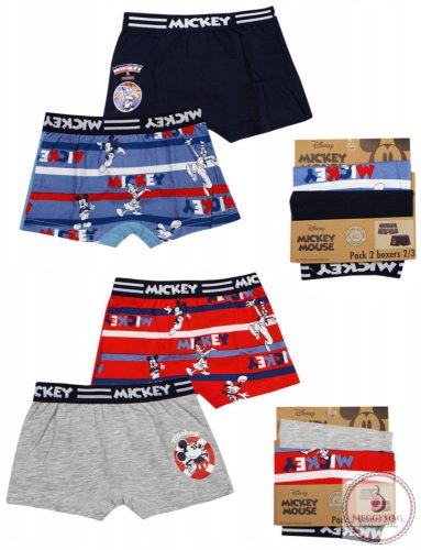 Disney Mickey gyerek boxeralsó 2 darab/csomag 2 - 8 év / 92 - 128 cm