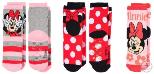 Disney Minnie gyerek vastag csúszásgátlós zokni 23-34