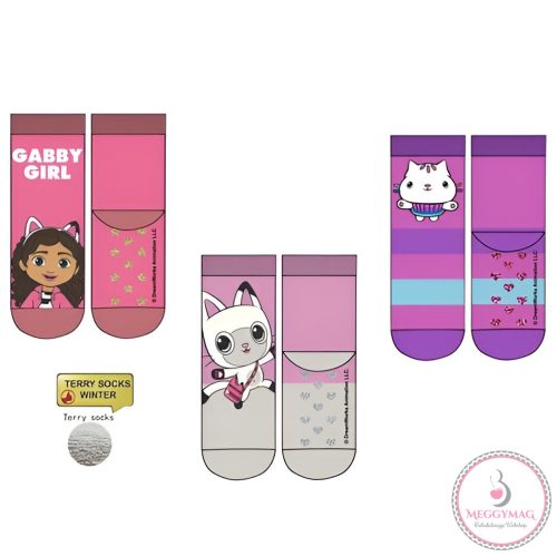 Gabi babaháza Girls gyerek vastag csúszásgátlós zokni 23-34