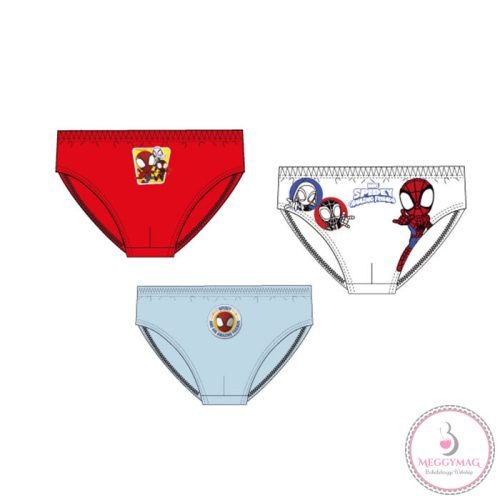 Pókember Spidey gyerek fehérnemű, alsó 3 darab/csomag 2 - 5 év / 92 - 110 cm