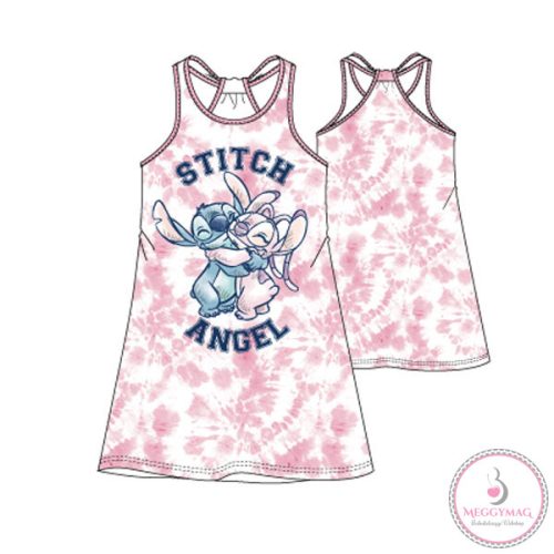 Disney Lilo és Stitch, A csillagkutya Pink Angel gyerek nyári ruha 3 - 8 év / 98 - 128 cm