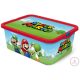 Super Mario Mushroom Kingdom műanyag tároló doboz 13 L