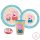 Peppa malac Kindness étkészlet, micro műanyag szett, pohárral 260 ml