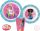 Barbie Stylish étkészlet, micro műanyag szett, pohárral 260 ml