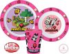 Minecraft Girls étkészlet, micro műanyag szett, pohárral 260 ml